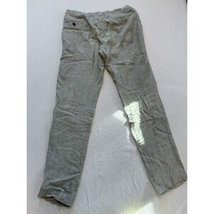 Emporio Armani Mens Linen Pants Size 52 IT 36 US Gray Luxury Summer